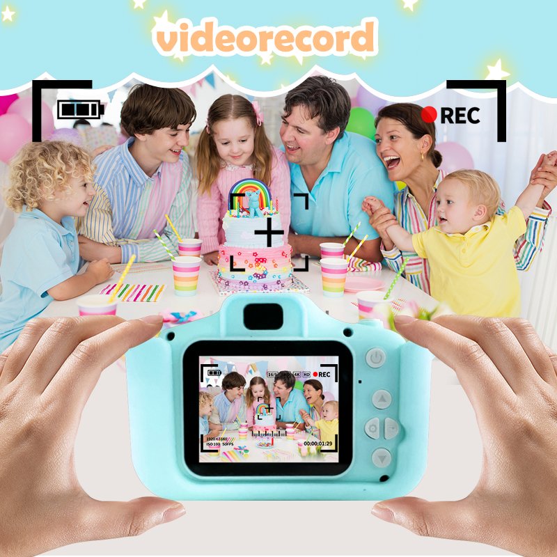 PoddyPony Wholesale Digital Take Photo Camera 2 Inch IPS Screen Single Len Kids Mini Camera Toys Kids Camera
