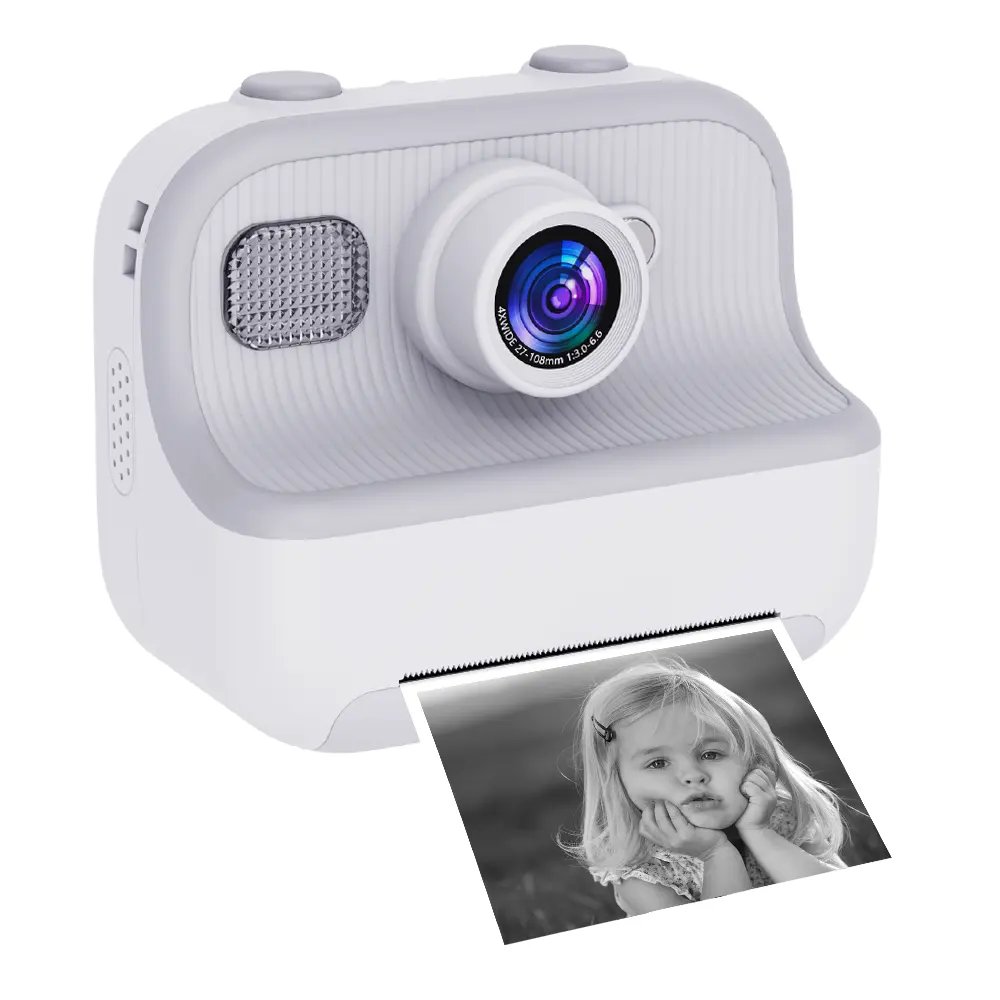 High quality Instant Print Camera For Boys girls 1080p HD Mini Kids Camera With Thermal Photo Paper Toys Digital Camera Gifts