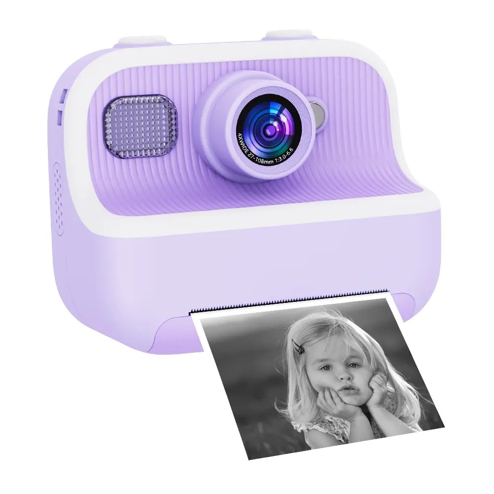 High quality Instant Print Camera For Boys girls 1080p HD Mini Kids Camera With Thermal Photo Paper Toys Digital Camera Gifts