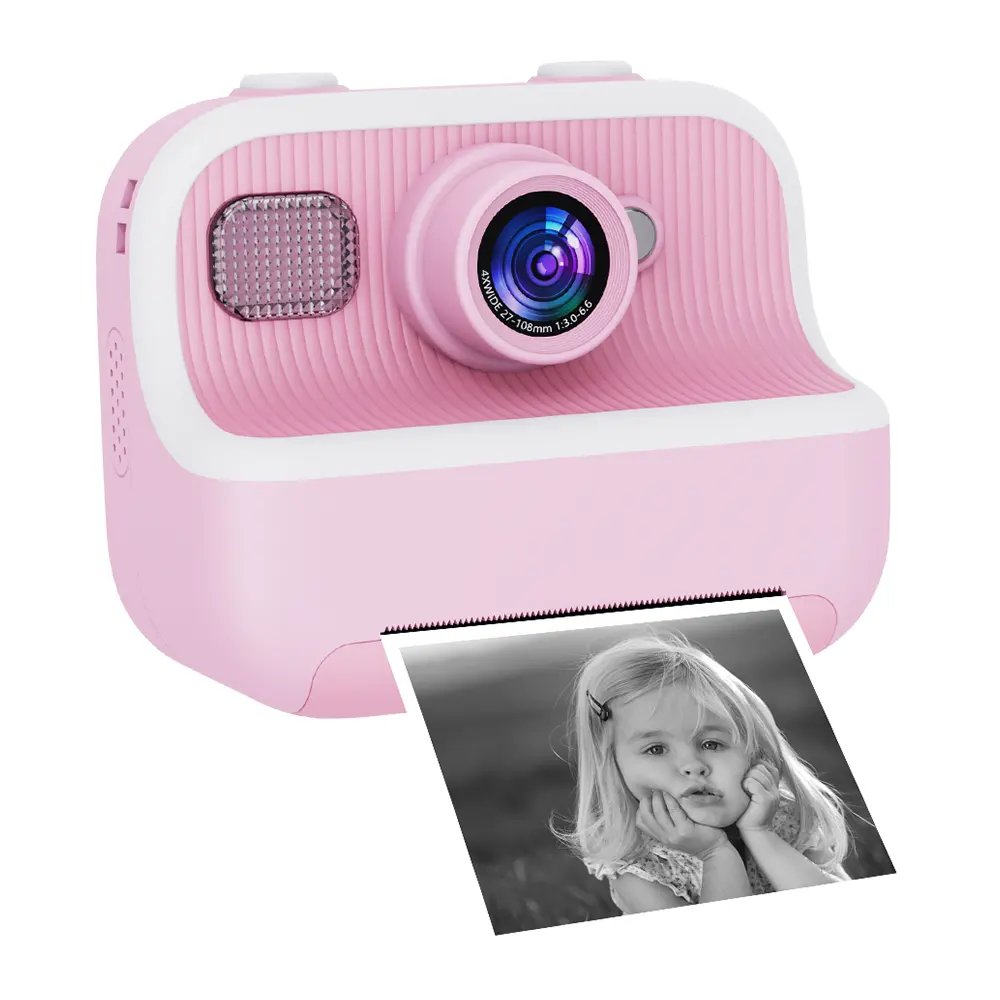 High quality Instant Print Camera For Boys girls 1080p HD Mini Kids Camera With Thermal Photo Paper Toys Digital Camera Gifts