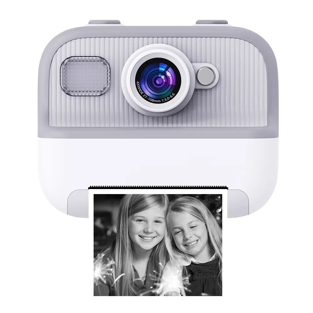 High quality Instant Print Camera For Boys girls 1080p HD Mini Kids Camera With Thermal Photo Paper Toys Digital Camera Gifts