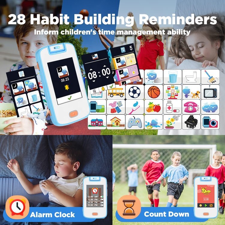 Educational Learning Toys Mobile Smart Cell Phone Device Smartphone for Kids Child Baby Girl Boy for Birthday gift