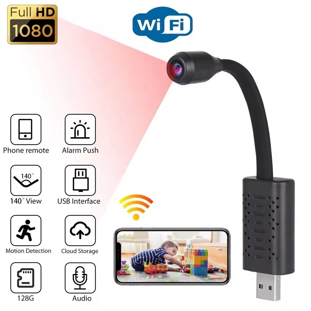 Cross-borde Hot Selling U21 IP Wifi Camera HD Motion Detection Wifi USB Portable Home Security Camcorder V380 PRO Smart Monitor