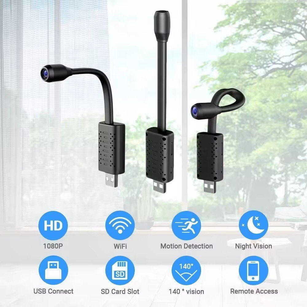 Cross-borde Hot Selling U21 IP Wifi Camera HD Motion Detection Wifi USB Portable Home Security Camcorder V380 PRO Smart Monitor
