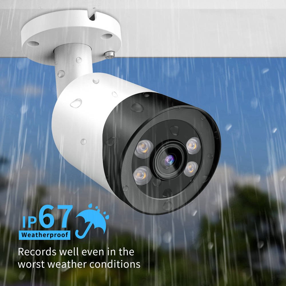 Vikylin Compatible Hik NVR PG2087C Full Color 8MP Human/Vehicle DetectionBuilt-in Mic h.265 Fixed Bullet Network Camera