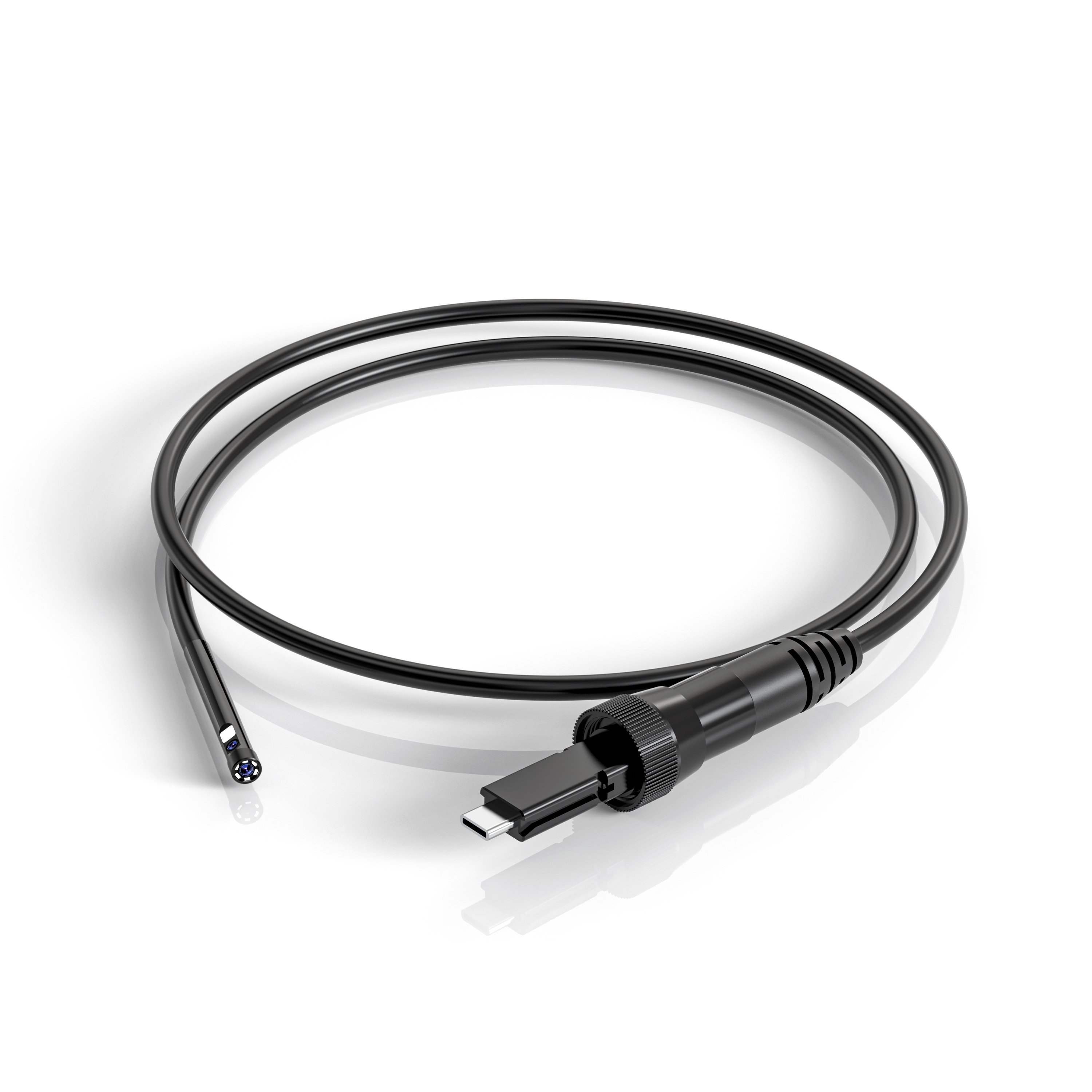 W500 8mm HD1080P 5M Dual Lens Wireless Endoscope Camera System Portable USB C Endoscope Camera