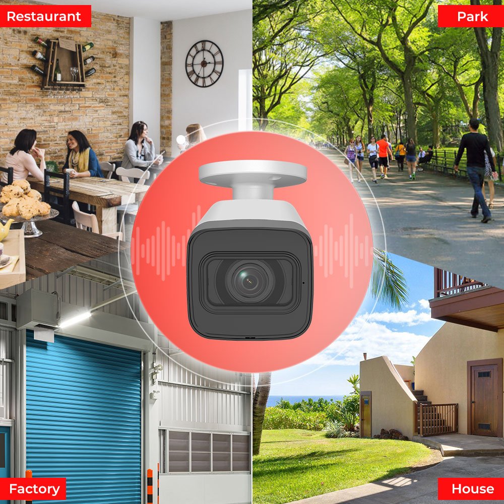 dahua 2.7 mm-13.5 mm motorized lens 4K 8MP 60m IR 8MP POE Bullet CCTV Camera