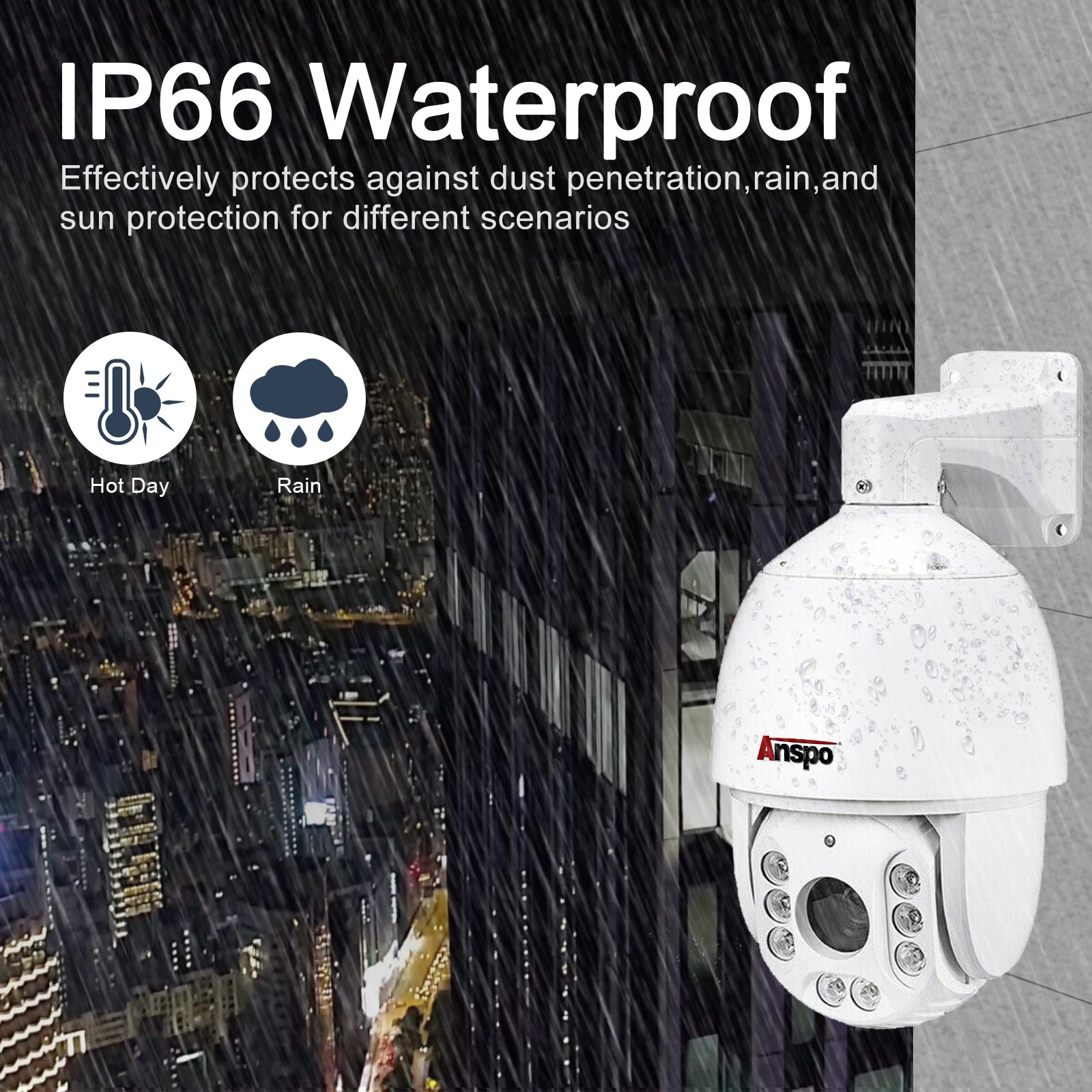 5MP Network Camera 18X Optical Zoom IR Speed Dome PTZ Camera 4K CCTV Security Outdoor PTZ 30X zoom Surveillance Camera