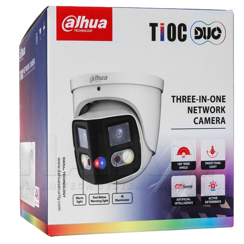 Dahua Original IPC-PDW3849-A180-AS-PV 2x4MP Duo Splicing Fixed-focal Eyeball WizSense Network 180 Degree Dahua Security Camera