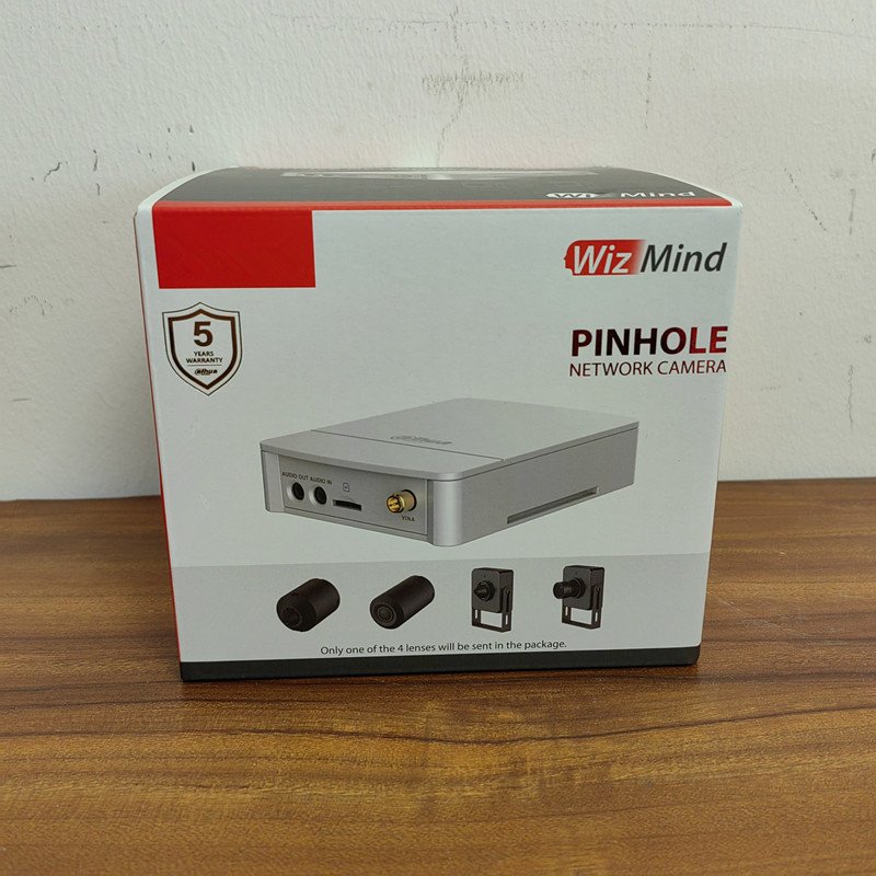 IPC-HUM8241-E1-L4 2MP Covert Pinhole WizMind Network Camera-KIT SD Card storage mini hidden camera