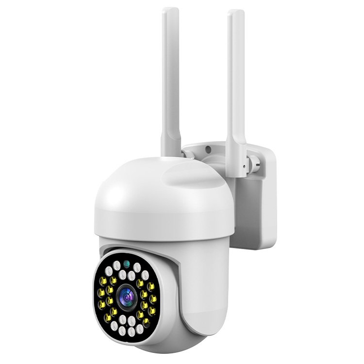 Outdoor Waterproof Network Camera 28 Lights Night Vision Two-Way Intercom Mobile Phone Remote Control-Dual Full Color Lights