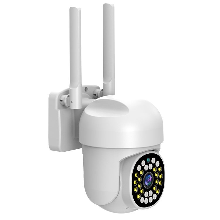 Outdoor Waterproof Network Camera 28 Lights Night Vision Two-Way Intercom Mobile Phone Remote Control-Dual Full Color Lights
