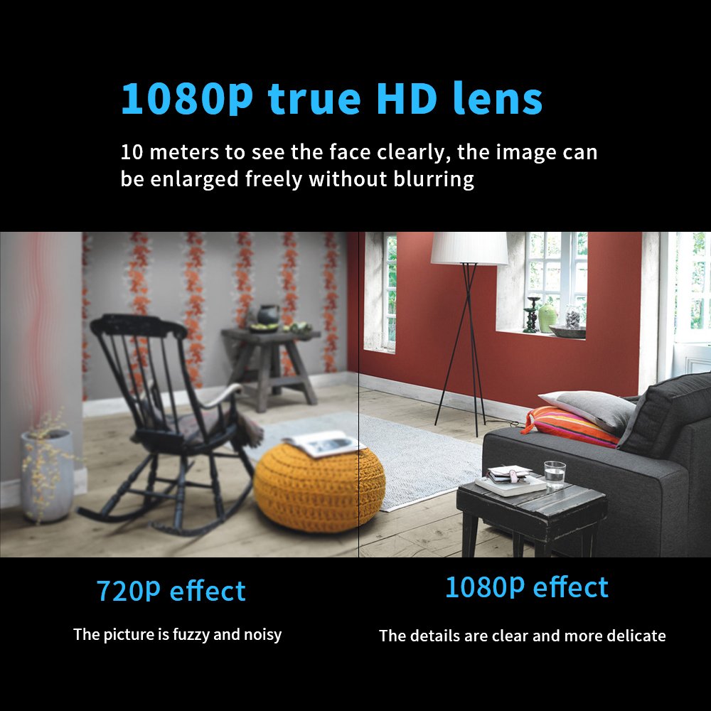 HD 1080P Mini Camera W18 Sport DV Video Camcorder Night Vision Motion Sensor Wi-Fi Outdoor Use H.265 Video Compression Format