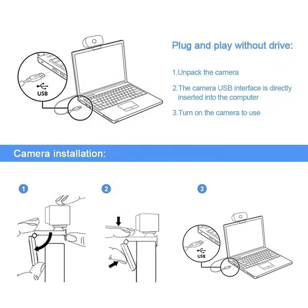 Shuoyin 1080P Webcam Cheap USB HD Camera Web Camera Mini Camara Webcam 1080P webcams with microphone for PC