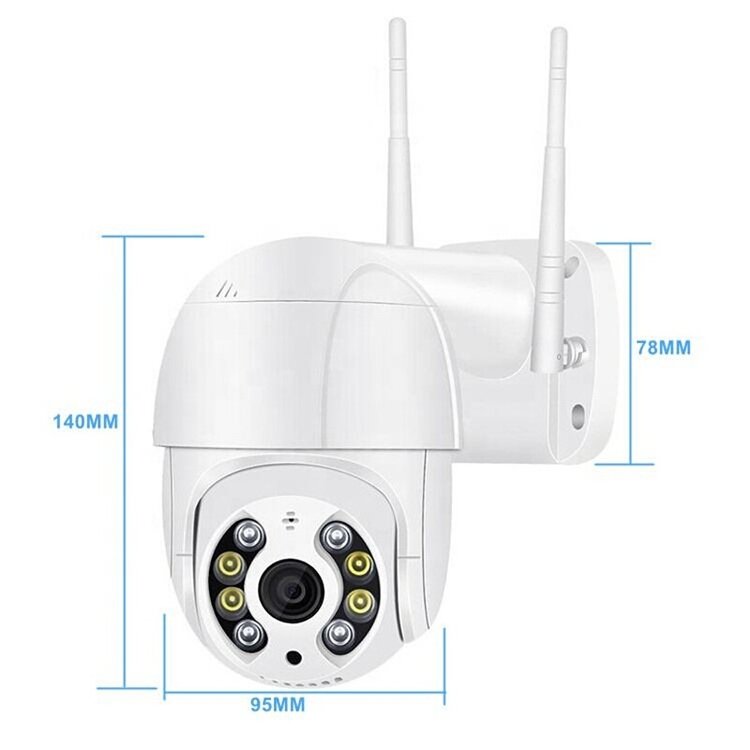Wireless 8MP Motion-Sensing 8MP WIFI Outdoor Security IP Network Camera with Night Vision and Motion Detection