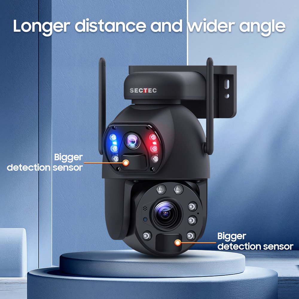 SECTEC CCTV HD 6MP 20W PIR 4G CCTV Security Solar Battery Camera IP UBOX APP 20X Zoom Network Camera