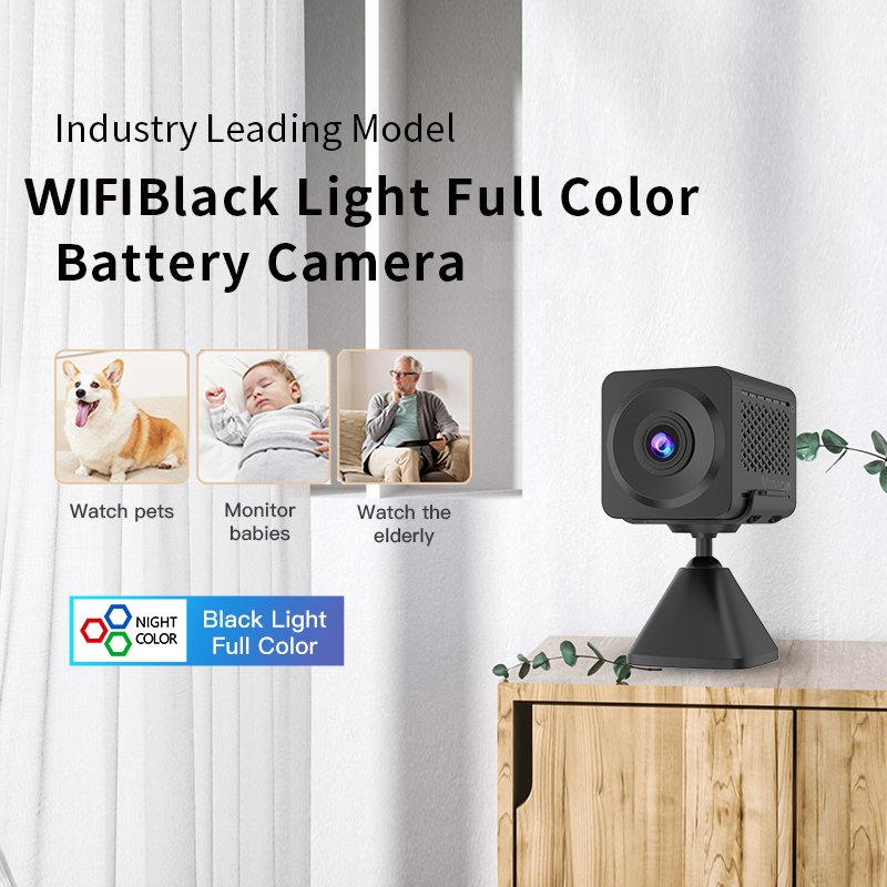 3MP Color Night Vision WiFi Mini Camera humanoid detection two-way audio battery powered wireless camera Mini ip CCTV camera