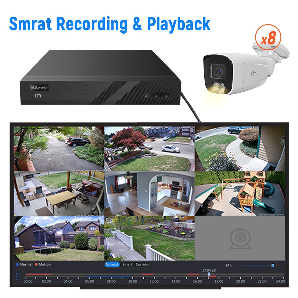 Factory Price 5MP Analog Camera Kit XVR3108-G3/HDB-B615VUS 4-IN-1 Coaxial ColorVu Fixed Bullet Camera CCTV Security System