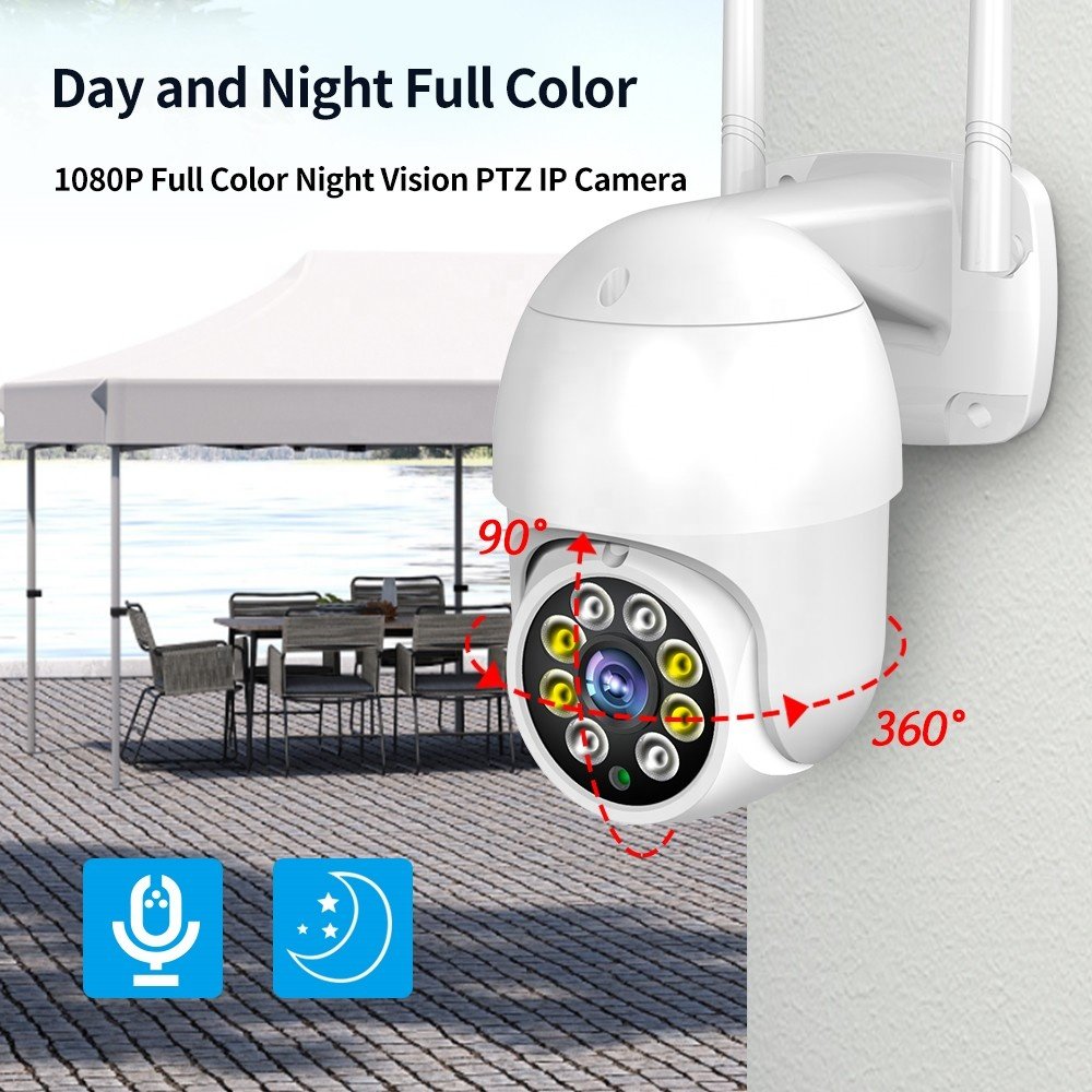 PGST Factory Waterproof 4MP Security Camera Outdoor CCTV Kit Wireless PTZ Dome Camera fixed-focal Dome Wizsense Network Camera