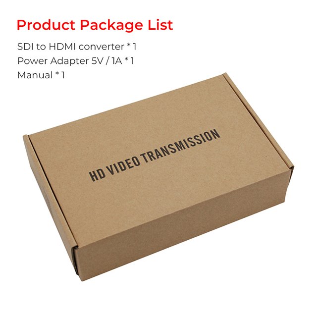 SDI Converter 3G HD SDI Output Signal Vudio Image Embedded Loopout CCTV Analog Camera Tester Converter Mini pcs