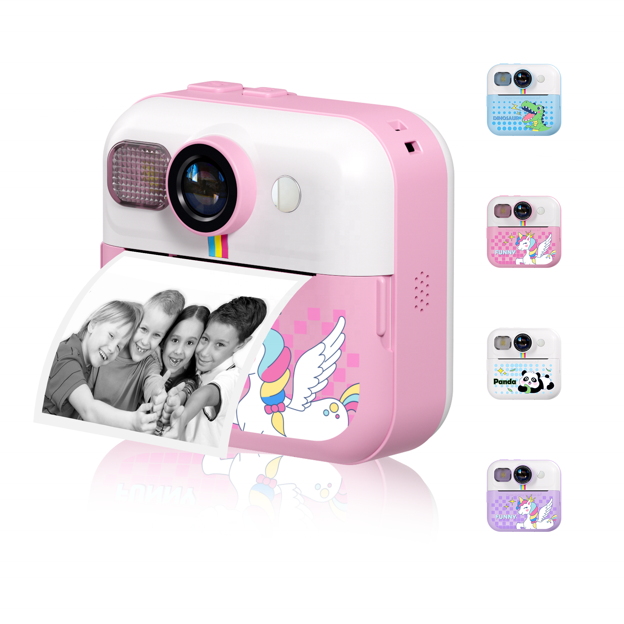 YMX CP02 Electric 2023 2024 2025 HD Lens New Trending Take Photo Kids Printing Instant Camera for Kids Baby Infant Toddler Child