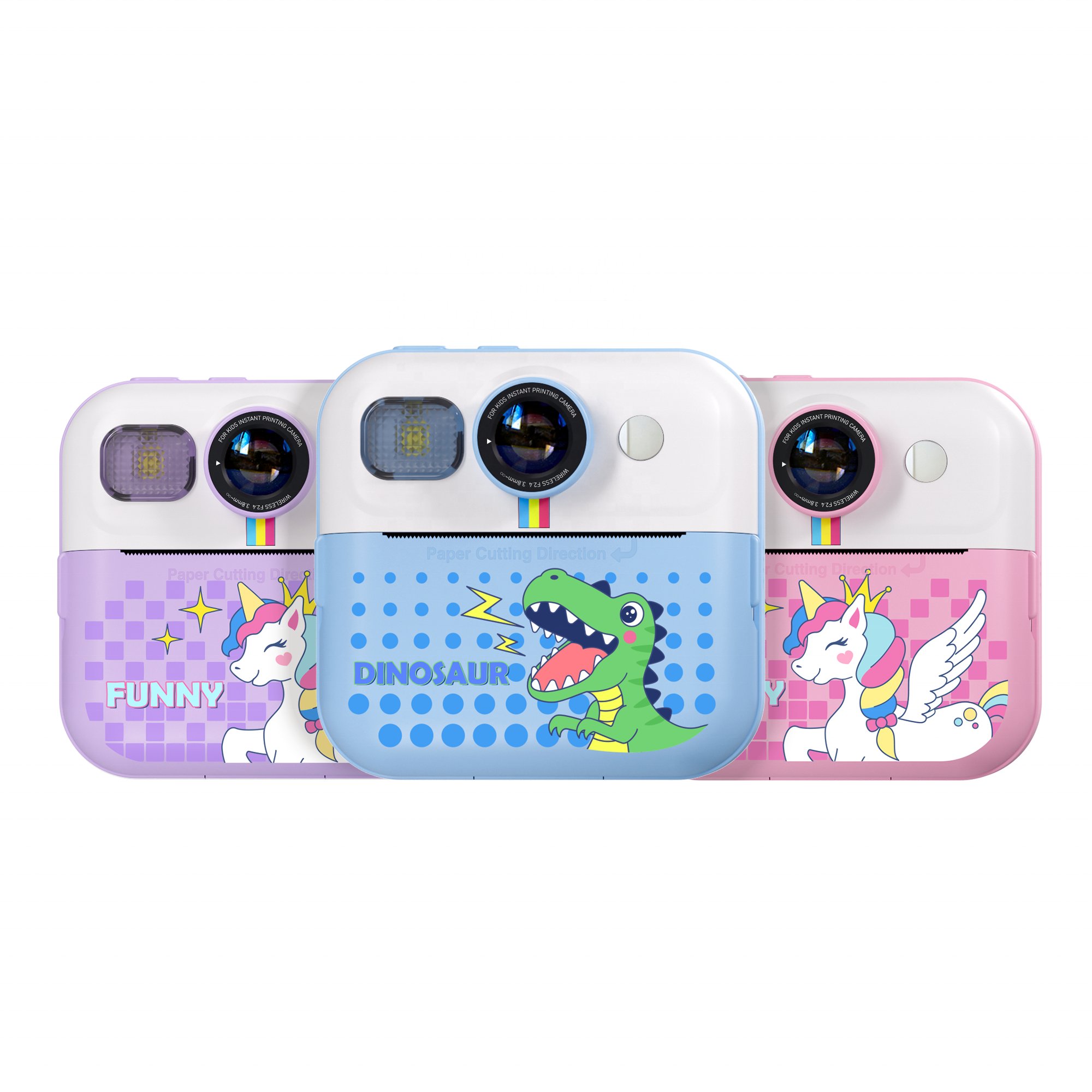 YMX CP02 Electric 2023 2024 2025 HD Lens New Trending Take Photo Kids Printing Instant Camera for Kids Baby Infant Toddler Child