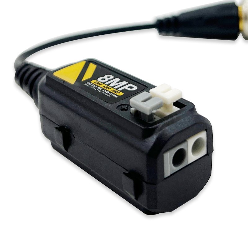 8MP Single Port HD Analog Camera Video Balun Passive Transceiver BNC to rj45 Cat5 Cat6 UTP Cable Twisted Pairs TVI/CVI/AHD/CVBS