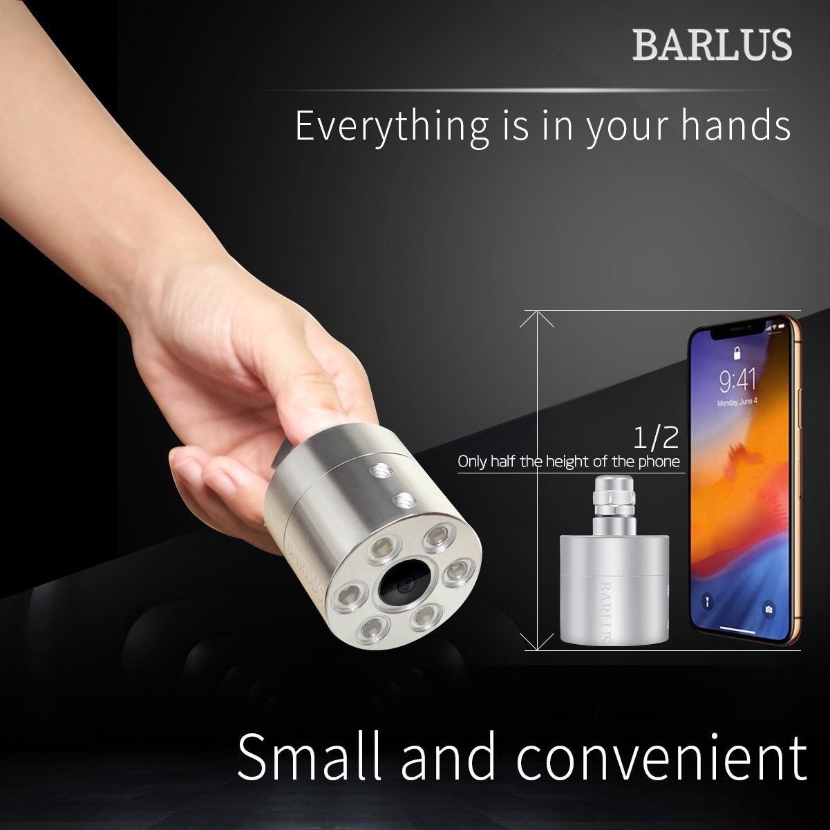 The new 50mm mini underwater network camera is suitable for ROV, underwater robots, etc