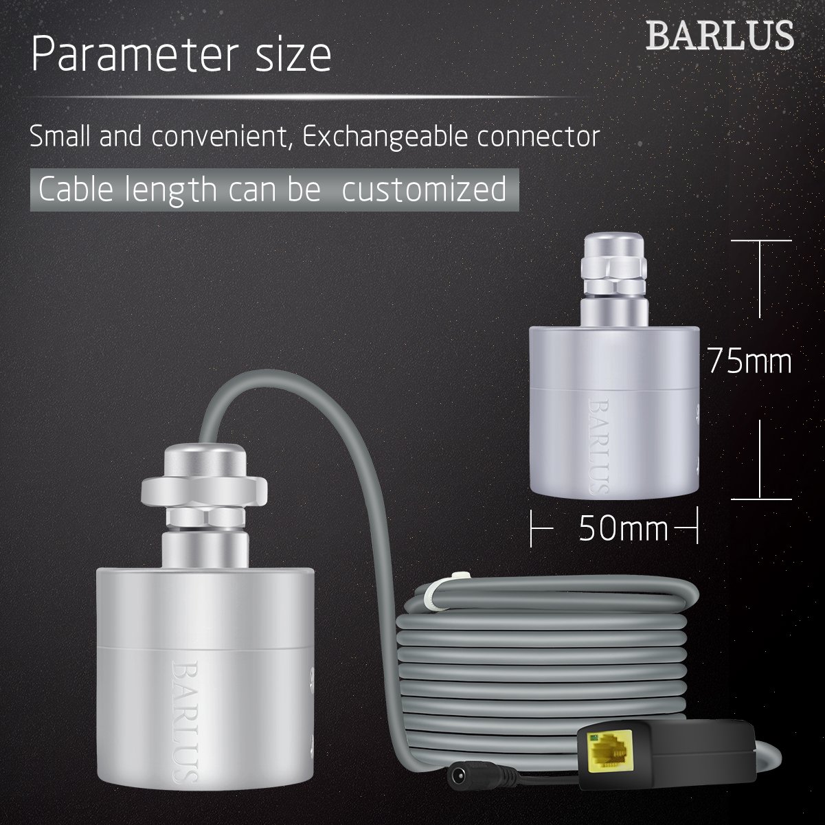 The new 50mm mini underwater network camera is suitable for ROV, underwater robots, etc