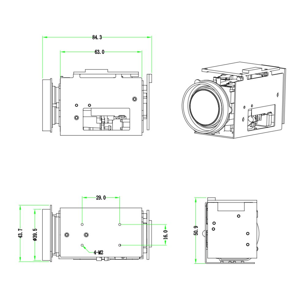 Camera Module Manufacturer 2mp 20x Optical Zoom ip Network Camera Design