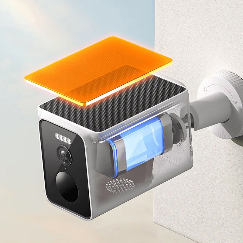 Xiaomi BW400 Pro Solar-Powered Outdoor Camera Set Full-Color Night Vision Alexa Cloud Storage WiFi Connectivity Global Version
