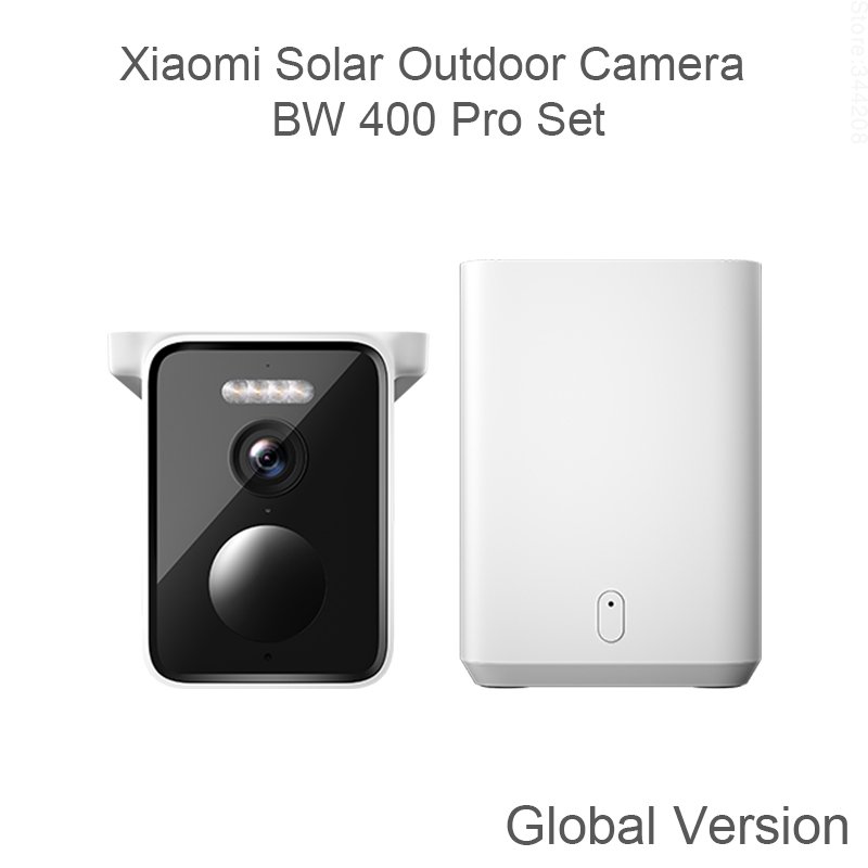 Xiaomi BW400 Pro Solar-Powered Outdoor Camera Set Full-Color Night Vision Alexa Cloud Storage WiFi Connectivity Global Version