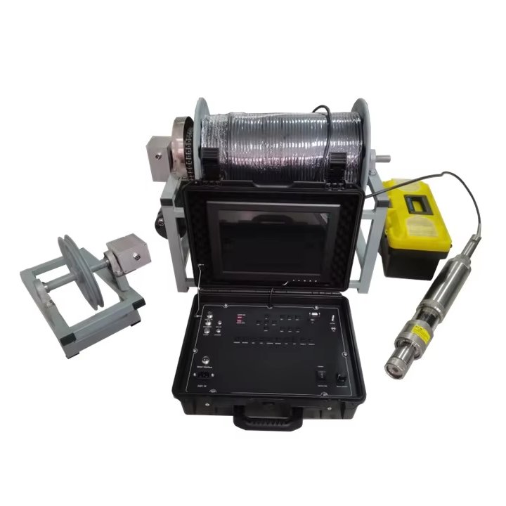 73mm Dual Cameras Electric Adjustable Focus Standard Model 100m Deep Well Inspection Camera with Underground Imaging