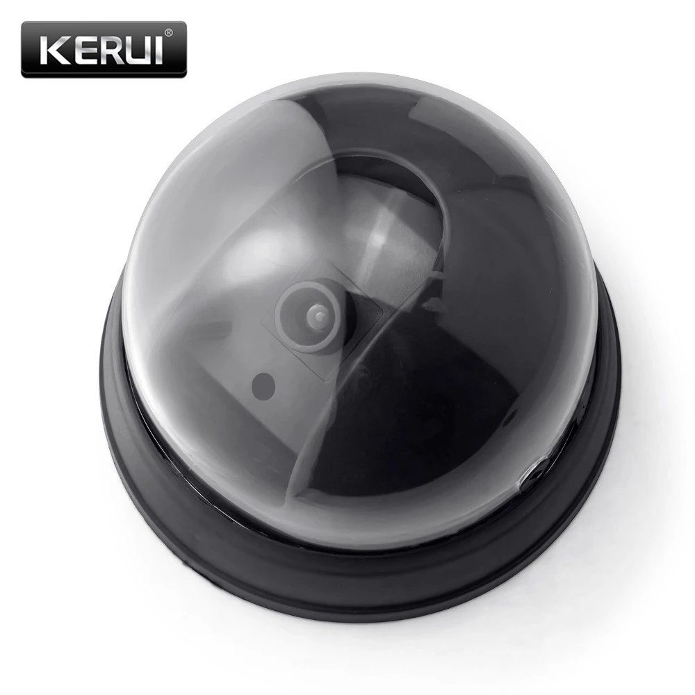 KERUI Simulation Security Dome Dummy Camera with Flash LED Light Indoor Outdoor Simulated Video Surveillance Camera