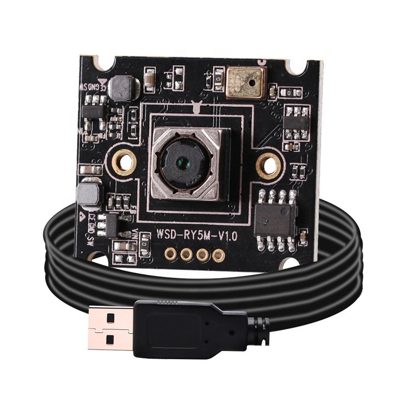 Oem Driver-Free Mini High Speed 5MP USB2.0 Infrared CCTV CMOS Camera Module with Microphone