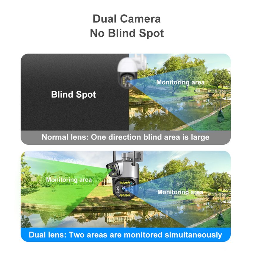 New V380 4MP Black Outdoor Security CCTV Wireless IP Security Bullet and 3.5Inch PTZ camera Camera