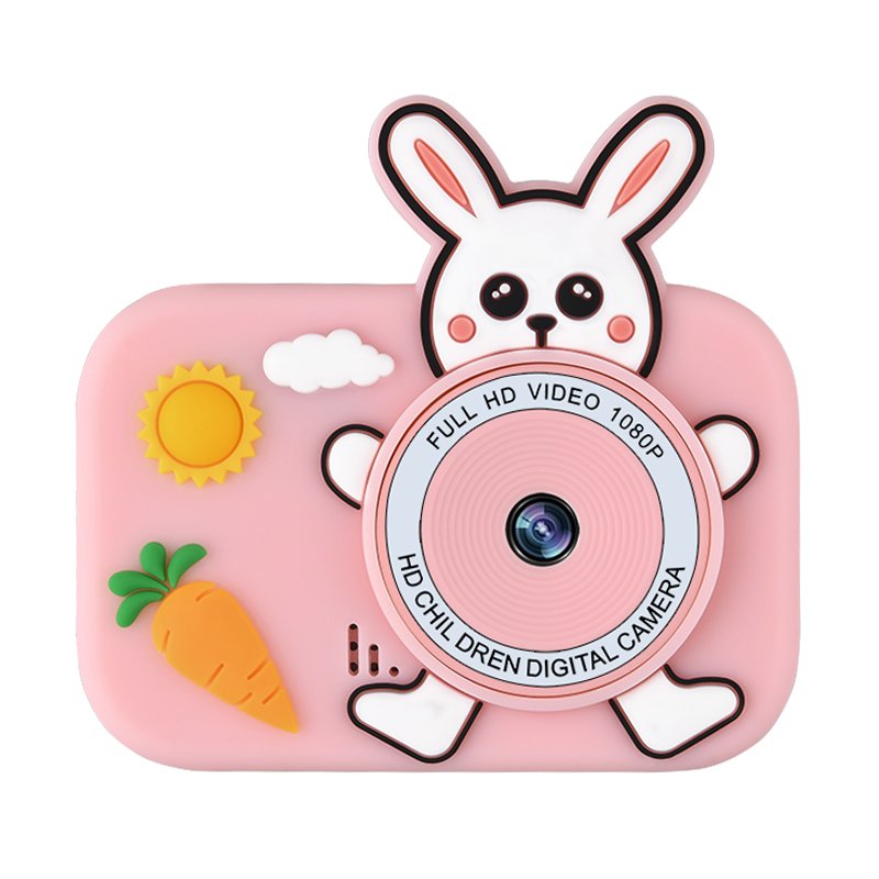 New Mini Cartoon Rabbit video cameras 2 Inch HD Screen instant kids cameras Toys Portable children's camera toys and games