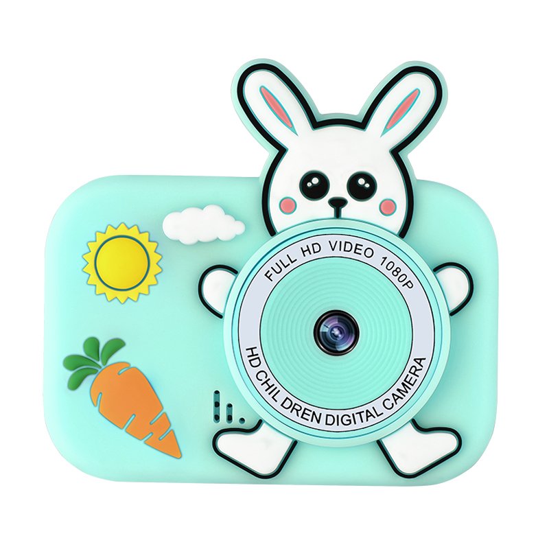 New Mini Cartoon Rabbit video cameras 2 Inch HD Screen instant kids cameras Toys Portable children's camera toys and games