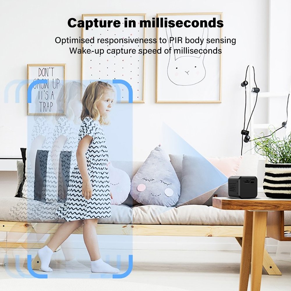 Wifi Mini Surveillance Cameras 4MP HD Infrared Night Vision Two-way Audio Web Video Smart Home Wireless Security Camcorders
