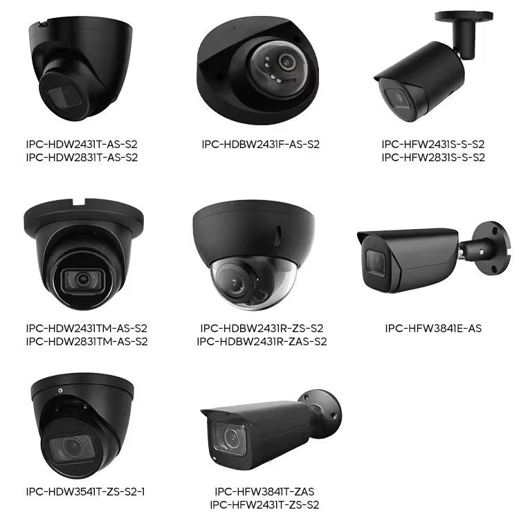 IPC-HDW2431TM-AS-S2 3.6mm BLACK Dahua 4MP 8mp Lite IR Fixed focal On vif Eyeball Network Camera IPC-HDW2831TM-AS-S2