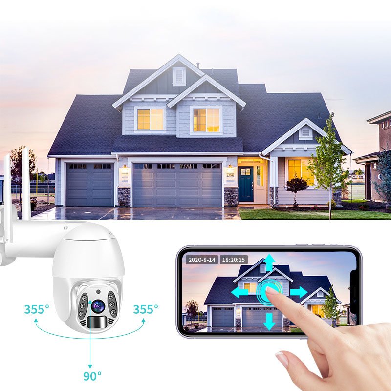6 Network Camera Home Security System Ip Wifi Cctv Cam Ptz Cameras Waterproof 1080p