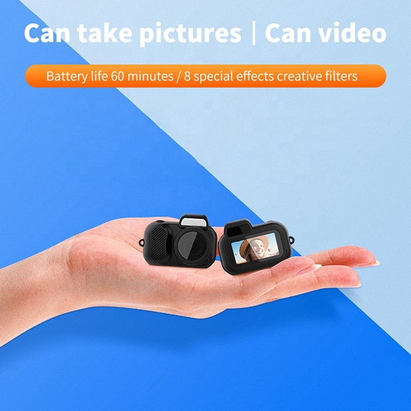 1080P Digital Camera For Student Children Mini Portable Tiny Camera Recorder Keychain Video Cam With 8 Filters