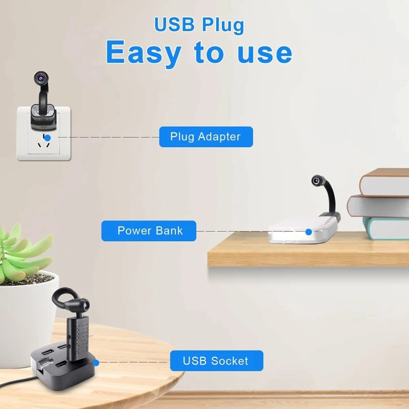 1080P WiFi IP Mini Camera Wireless Micro Webcam Night Vision Cam Recorder Human Detection Secret