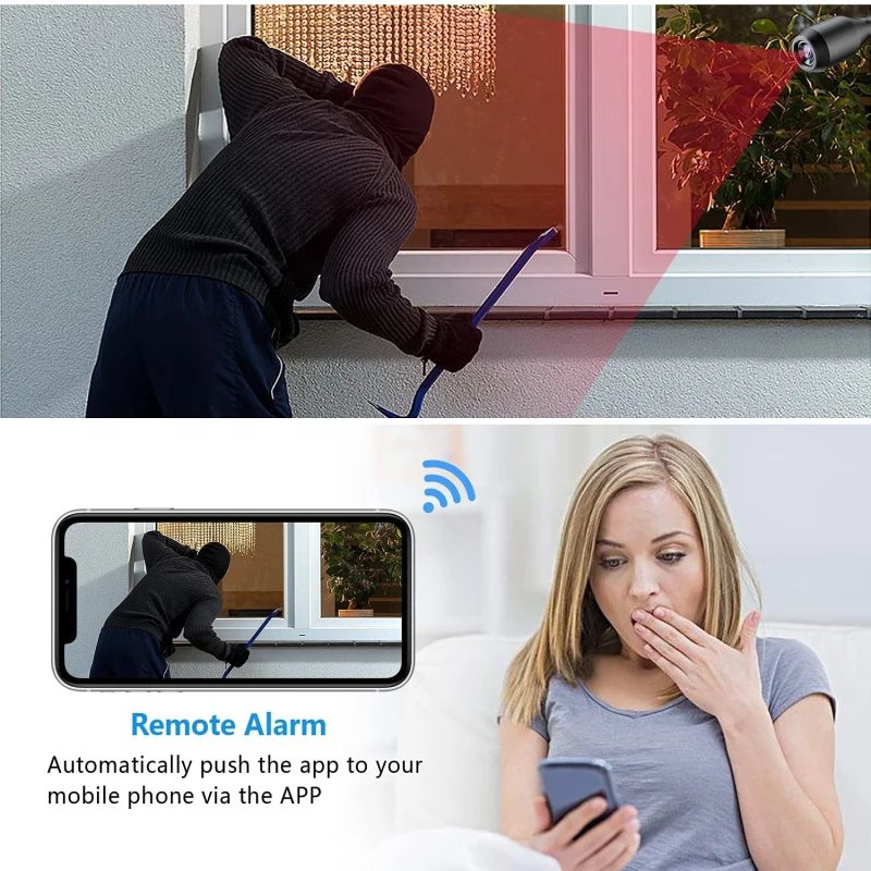 1080P WiFi IP Mini Camera Wireless Micro Webcam Night Vision Cam Recorder Human Detection Secret