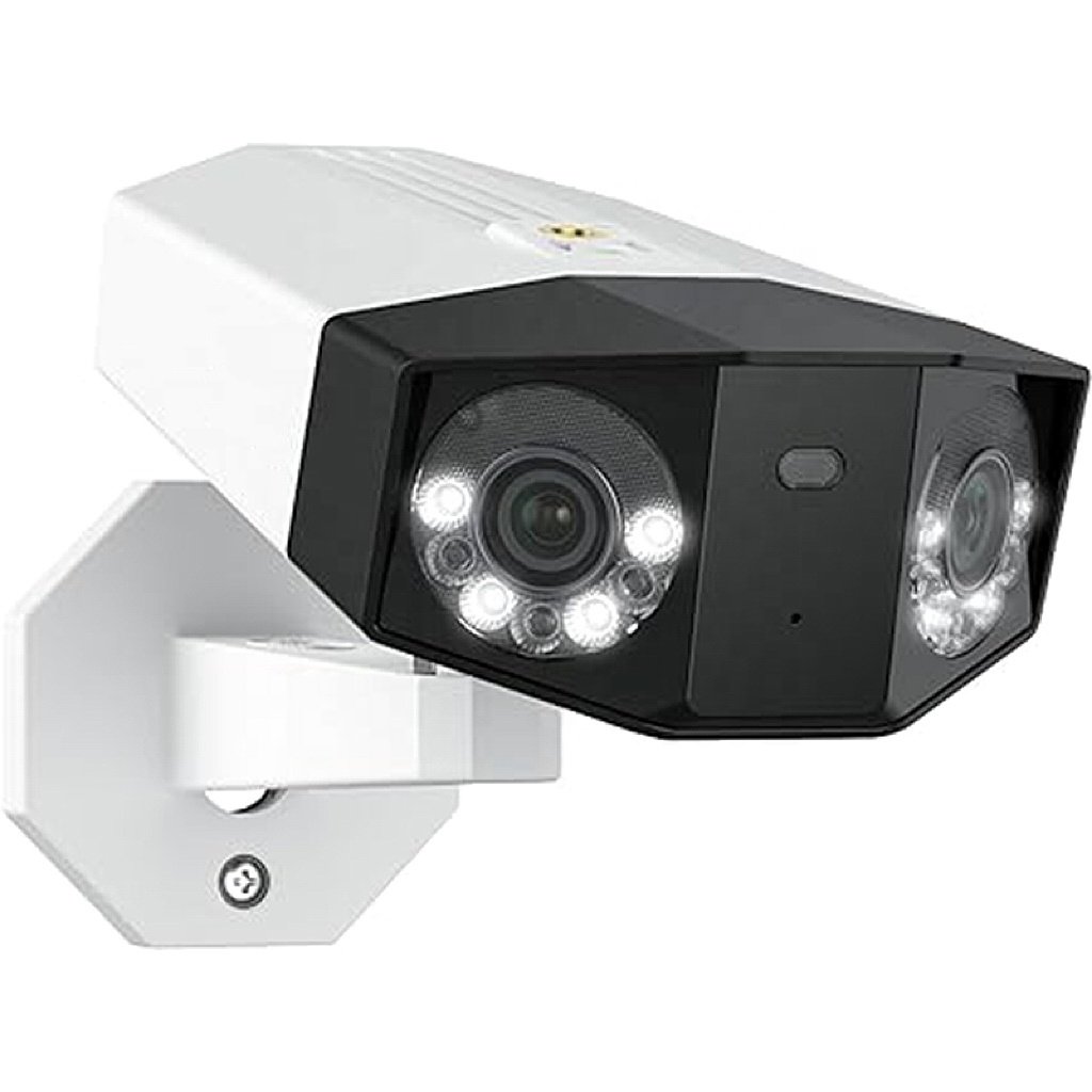 LX Outdoor16MP Dual-Lens POE Security Camera with 180 Panoramic View Motion Detection Auto tracking Color Night Vision IP camera