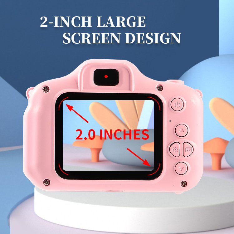 Hotsale cartoon Mini Camera 2.0 2.4 inch Kids Video Digital photo Camera Best Toy Gifts For Boys And Girls rotatable camera