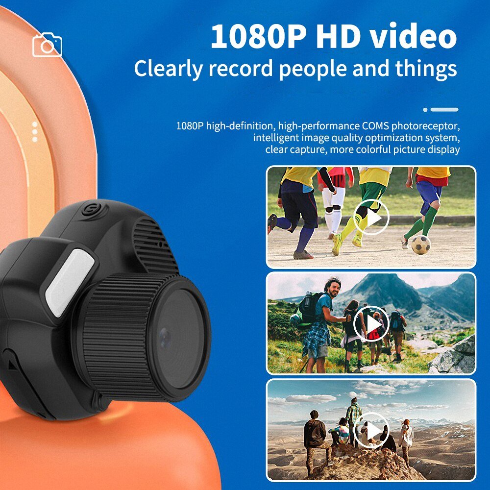 Small Mini Camera With Screen Outdoor Sport HD 1080p Portable COMS Photoreceptor Video Recorder Support Kids Camera Film Camera