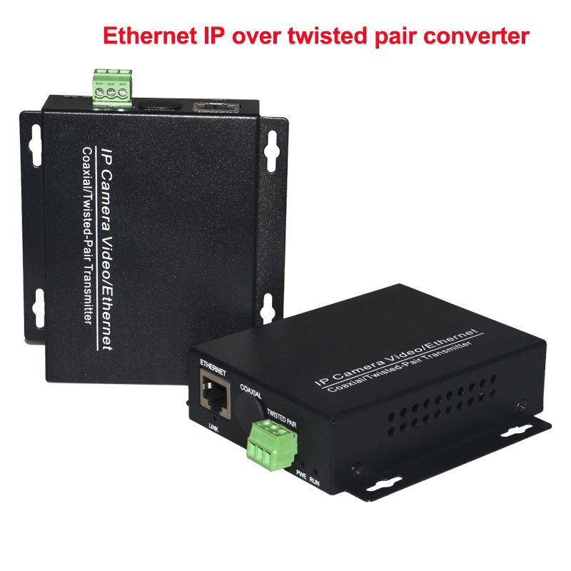 Ethernet Over 2 Wire Converter Ip camera Over Twisted Pair Converter Extender 2 Wire CCTV Ethernet Adapter For Security Systems
