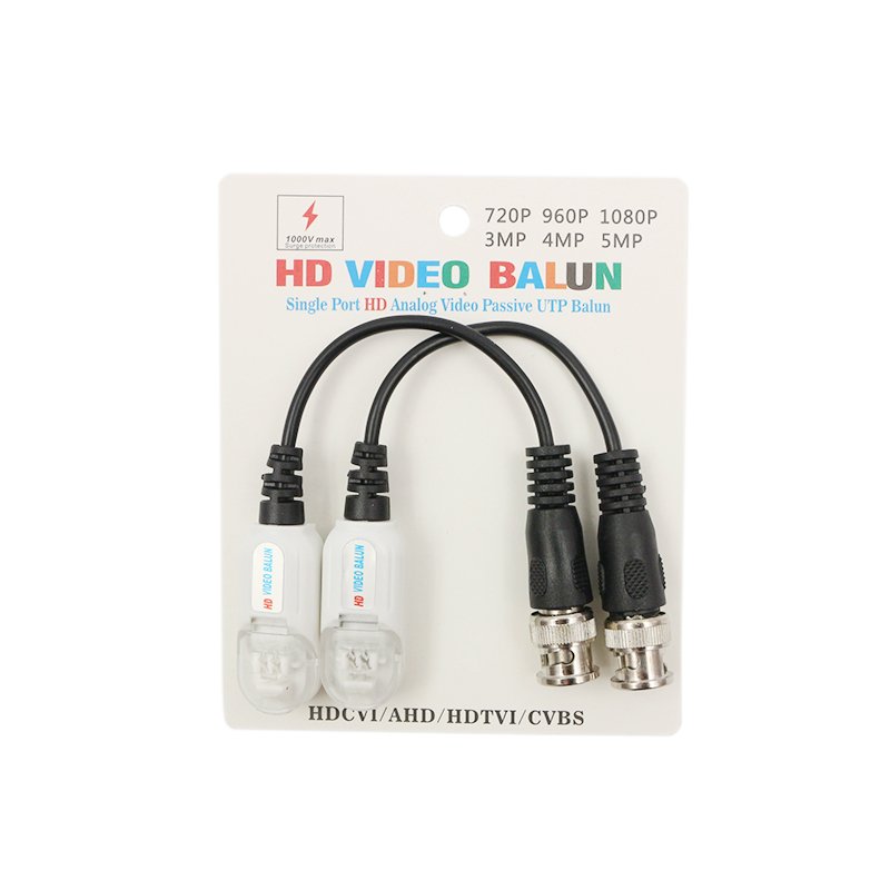 TVI/CVI/AHD Video Balun coaxial converter Transceiver Single Channel Passive Video Transceiver CCTV Video Balun cctv camera
