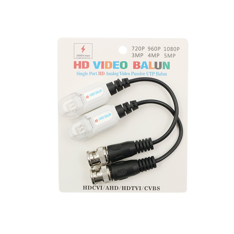 TVI/CVI/AHD Video Balun coaxial converter Transceiver Single Channel Passive Video Transceiver CCTV Video Balun cctv camera